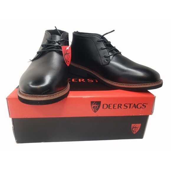 Deer Stags Boy's Ballard Dress Bootie Black size 2.5M Little Kid - Picture 2 of 12